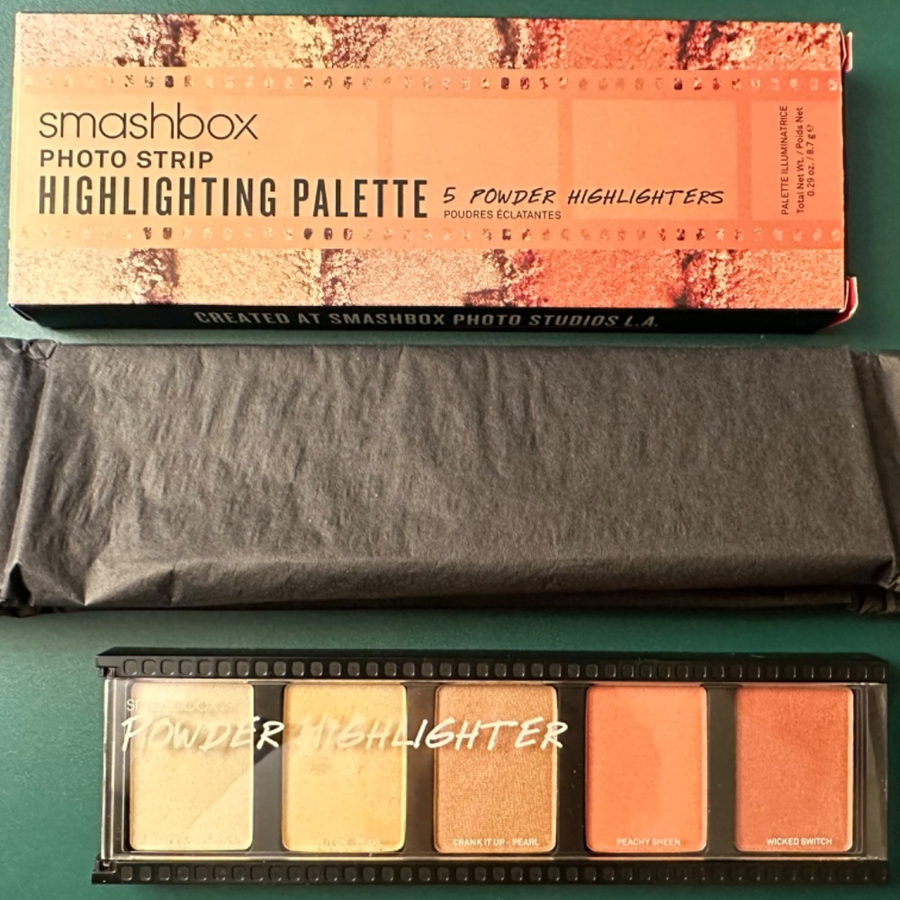 SMASHBOX Photo Strip Highlighting Palette - 5 Powder Highlighters - NIB